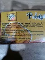 Mängden socker i Palets Pur Beurre 115G Grillon Ab Bio