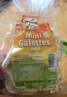 Mängden socker i Mini Galettes de riz