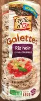 Mängden socker i Galettes de riz noir