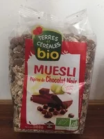 Mängden socker i Muesli pépites de chocolat noir