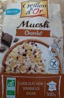 Mängden socker i Mueslis chocolat