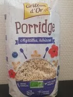 Mängden socker i Porridge myrtilles hibiscus