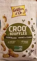 Mängden socker i CROQ' SOUFFLES LENTILLE GRAINES DE COURGE