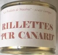Mängden socker i Rillettes pur canard