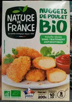 Mängden socker i Nuggets de poulet bio