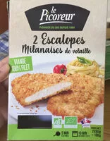 Mängden socker i Escalopes milanaises de volaille bio