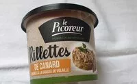 Mängden socker i Rillettes de canard cuisinée à la graisse de volaille