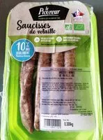 Mängden socker i Saucisses de volaille