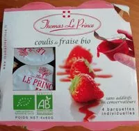 Mängden socker i Coulis de fraises bio