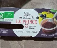 Mängden socker i Pomme myrtille bio compote