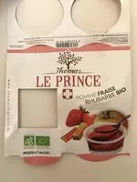 Mängden socker i Thomas le Prince Purée de fruits fraise pom rhub bio