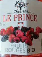 Mängden socker i Thomas Le Prince confiture fruits rouges bio