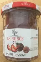 Mängden socker i Confiture pêche de vigne
