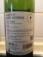 Mängden socker i Marquis de Saint-Estèphe 2016