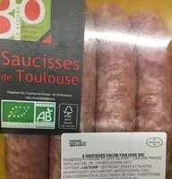 Mängden socker i Saucisses de Toulouse