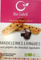 Mängden socker i Madeleines longues chocolat