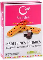 Mängden socker i Madeleines longues aux pépites de chocolat équitable