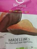 Mängden socker i Madeleines au chocolat noir équitable