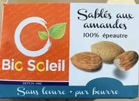 Mängden socker i Sablés aux amandes 100% épeautre