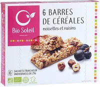 Mängden socker i Barres de Céréales Noisettes et Raisins