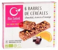 Mängden socker i Barres de Céréales Chocolat, ecorce d'orange