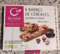 Mängden socker i 6 barres de cereales