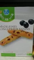 Mängden socker i Madeleines longues au raisin