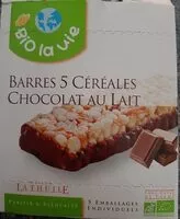 Mängden socker i Barre 5 céréales chocolat au lait