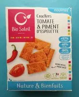 Mängden socker i Nature&Bienfaits Crackers Tomate et Piment d'Espelette