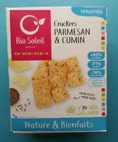 Mängden socker i Nature&Bienfaits Crackers Parmesan et Cumin