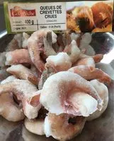 Mängden socker i QUEUES DE CREVETTES CRUES Congelées