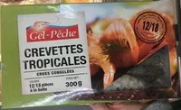 Mängden socker i Crevettes tropicales crues congelées