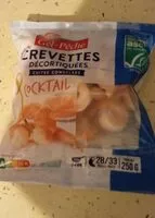 Mängden socker i Queues de crevettes décortiquées