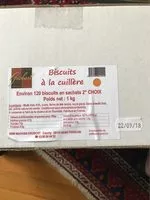 Mängden socker i Biscuits cuillère