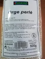 Mängden socker i Orge Perlé