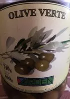 Mängden socker i Olives vertes