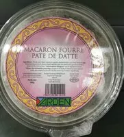 Mängden socker i Macaron fourré pate de datte