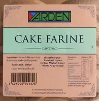Mängden socker i Cake farine (couronnes)