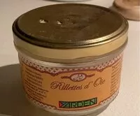 Mängden socker i Rillettes D’oie