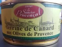 Mängden socker i Terrine de canard aux olives de Provence