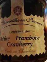 Mängden socker i Confiture extra mûre framboises cranberry