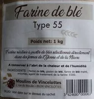 Mängden socker i Farine de blé type 55