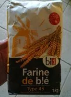 Mängden socker i Farine de blé type 45