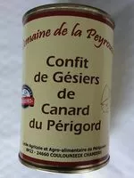 Mängden socker i Confit de gésiers de canard du Périgord
