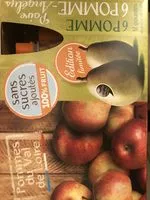 Mängden socker i Gourdes de purée de fruits pomme et pomme-poire