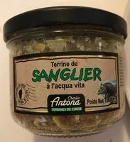 Mängden socker i Terrine de sanglier à l'acqua vita