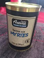 Mängden socker i Terrine aux baies de myrtes