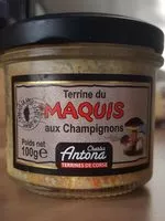 Mängden socker i Terrine du maquis aux champignons