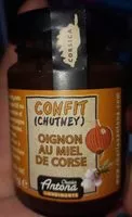 Mängden socker i Confit d'oignons au miel corse A.O.P
