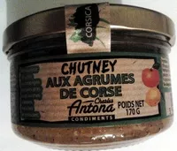 Mängden socker i Chutney aux agrumes de corse